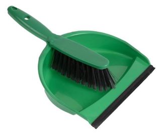 GREEN    Dustpan & brush Set