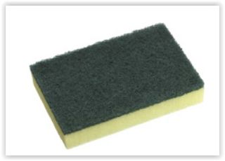 OATES    Scouring Sponge Yellow/Green 15 x10cm