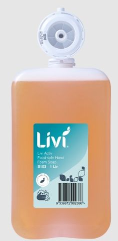 Livi Activ Food-Safe Foam Hand Soap 6x 1L  S103