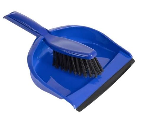 BLUE  Dustpan & brush Set
