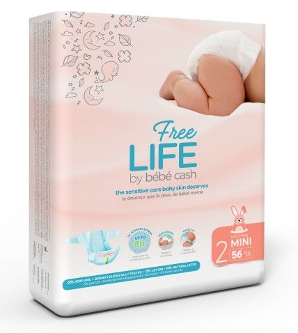 Nappy Bebecash Mini Diaper 3kg - 6kg  112/ctn