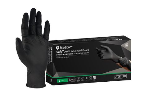 Nitrile BLACK PREMIUM Gloves 100 Large