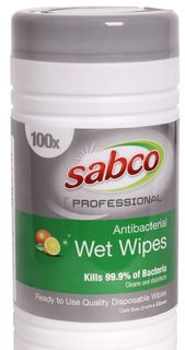 Antibacterial Wet Wipes Tub of 100