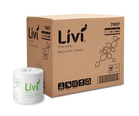 1ply 1000sh Toilet Roll  48 Rolls  Virgin