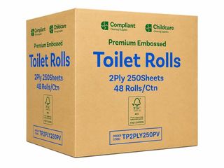 CCS 2ply 250sh Toilet Roll  48 Rolls/Ctn  Virgin