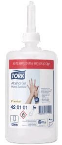 Tork 420123 Sanitiser Moisturising Alcohol Gel 6X1LTR