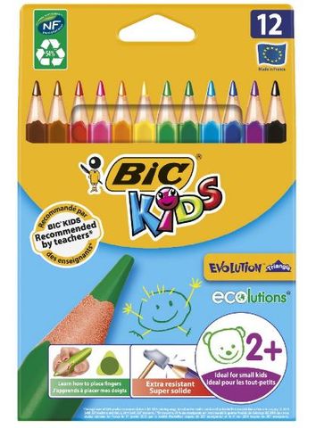 Pencils Coloured Jumbo Triangle /PK12