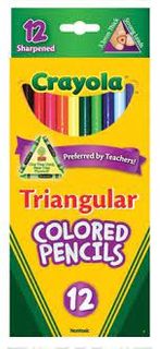 Coloured Pencils Triangular /PK12
