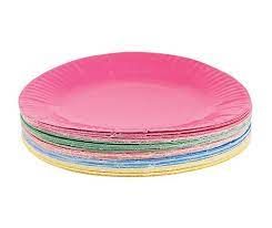 Paper Plates COLOURED 18cm /PK50