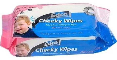 Baby Wipe Cheeky By EDCO PKT 80