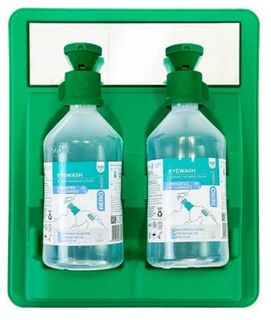 EYE WASH STATION + SALINE 2X500ML