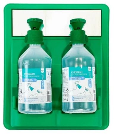 EYE WASH STATION + SALINE 2X500ML