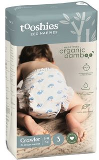Tooshies BAMBOO Nappy Size 3 Crawler 6-11kg 44pk