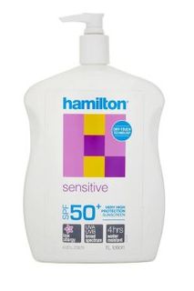 Hamilton Toddler Sunscreen Sensitive SPF50+ Lotion 1L