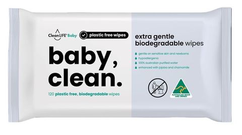 Baby Wipe - Plastic-Free & Biodegradable - 1x Pack of 120