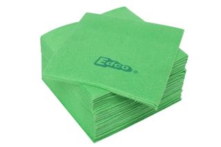 Heavy duty cloth wipes Green 40x40cm PKT of 20