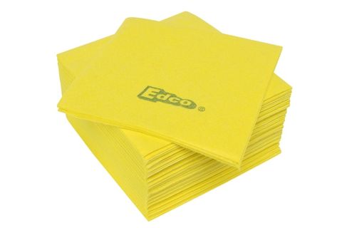 Heavy Duty Cloth Wipes Yellow 30x40cm Pkt of 20