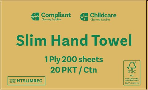 CCS  Slim hand Towel  Rec 4000 sheets