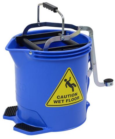 Mop Bucket 15 ltr METAL Wringer  BLUE