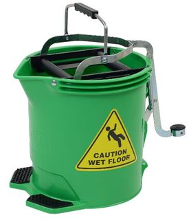 Mop Bucket 15 ltr METAL Wringer  GREEN