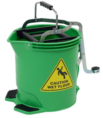 Mop Bucket 15 ltr METAL Wringer  GREEN