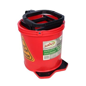 Mop Bucket 16 ltr PLASTIC Wringer  RED
