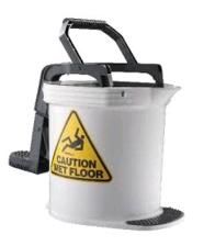 Mop Bucket 16 ltr PLASTIC Wringer  WHITE