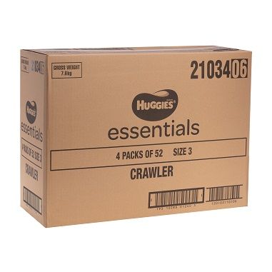 Huggies Essentials CRAWLER  SIZE 3   6-11KG  208/ctn  21034