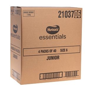 Huggies Essentials JUNIOR  SIZE 6    16+KG  160/ctn   21037