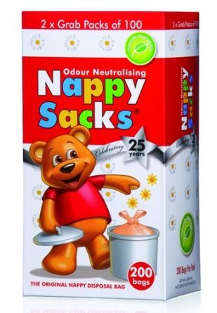 Dirty Nappy Bags Carton of 1000. 5 x 200`s
