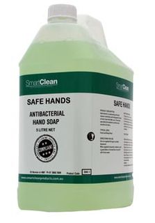 5L LIQUID Safe Hands Antibacterial Hand Soap