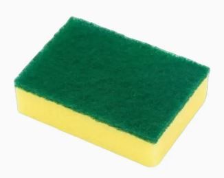 Scouring Sponge Yellow/Green 11 x7cm