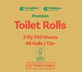CCS/7004  2ply 700sh Toilet Roll 48 Rolls/Ctn  Virgin