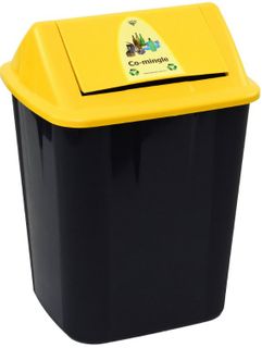 32L Waste Separation Bin for Co Mingle YELLOW