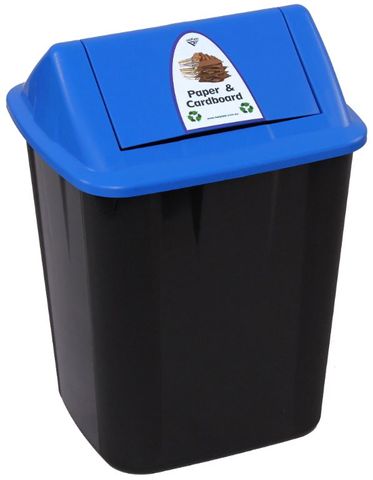 BLUE 32L Waste Separation Bin for Paper/Card