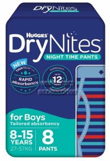 HUGGIES  DryNites BOY 8-15YR Carton 24