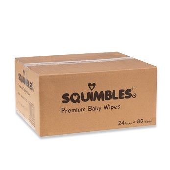 CTN Baby Wipes Squimbles Brand PREMIUM 24 x 80 Pkt