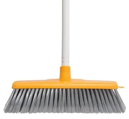 YELLOW General Household Broom 30cm with metal
