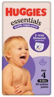 Huggies Nappy Pants Size  4 Larger CTN of 120 ESSENTIALS