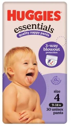 Huggies Nappy Pants Size  4 Larger CTN of 120 ESSENTIALS