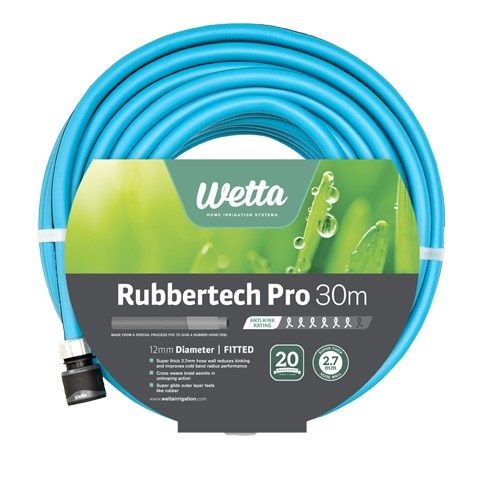 Rubbertech Pro Hose 12mmx30m Fitted