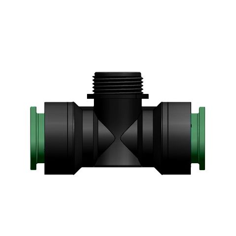 I17 - Pushfit 23mm x 15mm BSP Male Tee