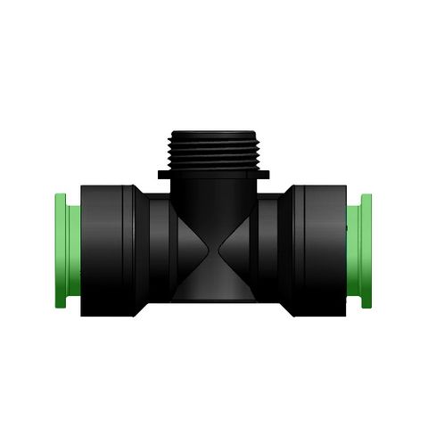 K17 - Pushfit 19mm x 15mm BSP Male Tee