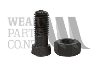 Single Flat Plough Bolt/Nut M14x34 to suit Kverneland