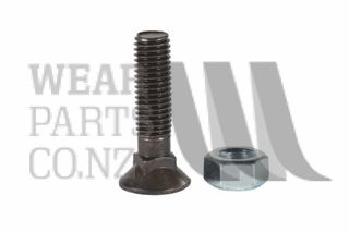 Csk Plough Bolt/Nut M12x35 Gr10.9