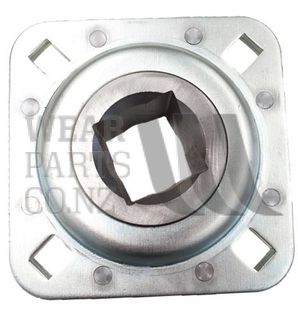 Riveted Square Flange Bearing, 1-1/2" Shaft to suit Hooper