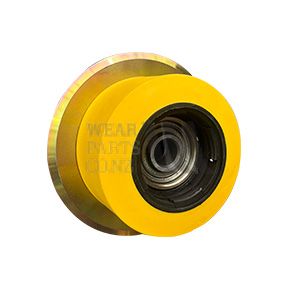 Flanged Roller 95x55mm to suit Grimme, flange 130mm