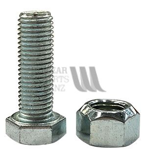 Hex Bolt and Nut to suit Taege Drill point