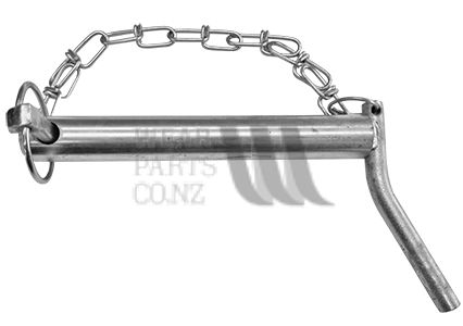 Cat 2 Linkage Pin with Handle, Diameter 28.6mm, Length 125mm.