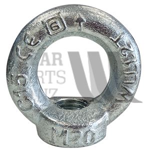 Lifting Eye Nut M16 0.70T WLL Galv - Eye 34mm ID